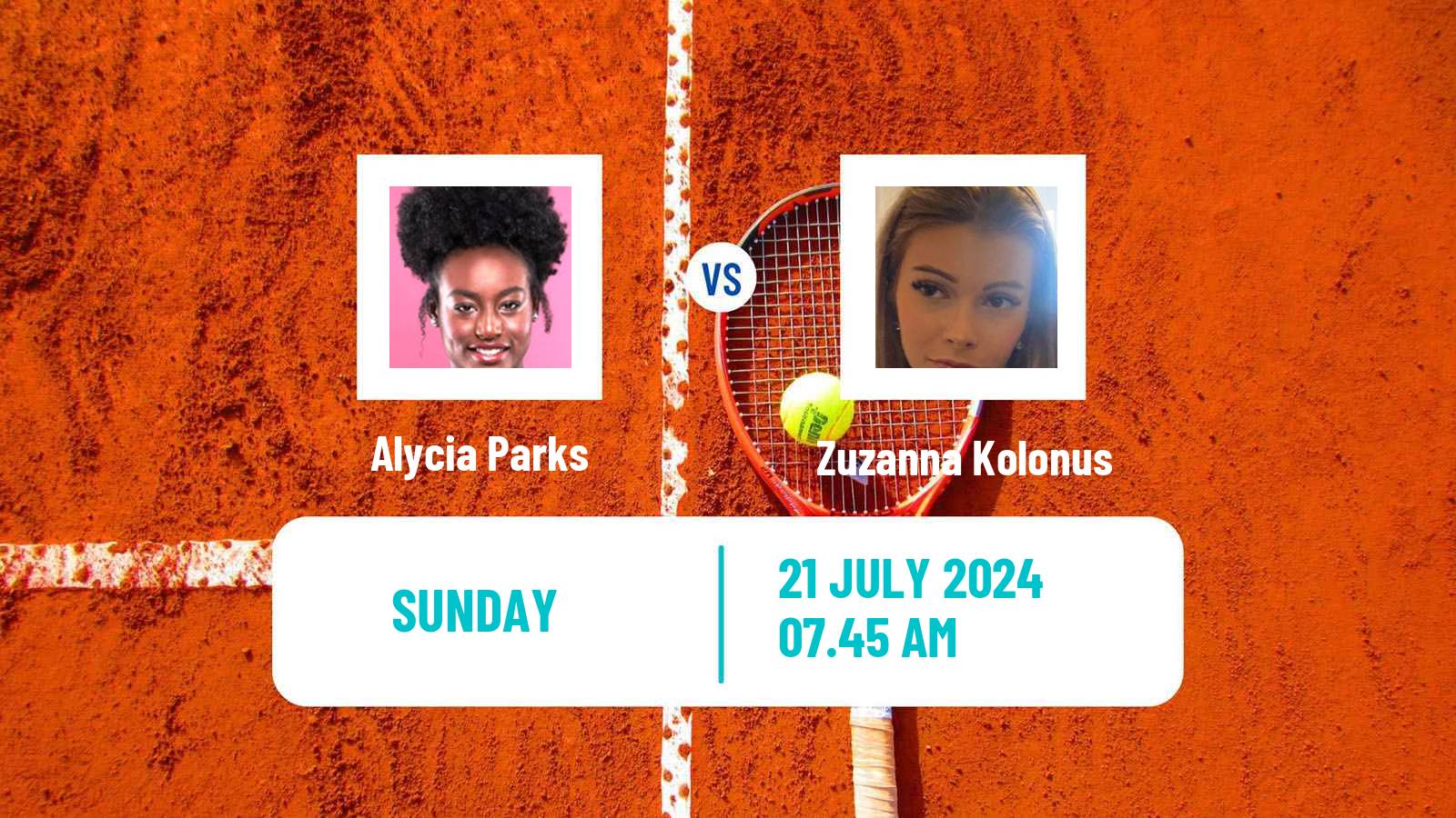 Tennis Warsaw Challenger Women Alycia Parks - Zuzanna Kolonus