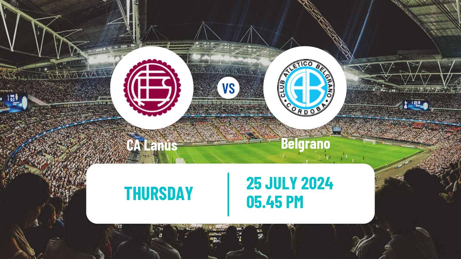 Soccer Argentinian Liga Profesional Lanús - Belgrano