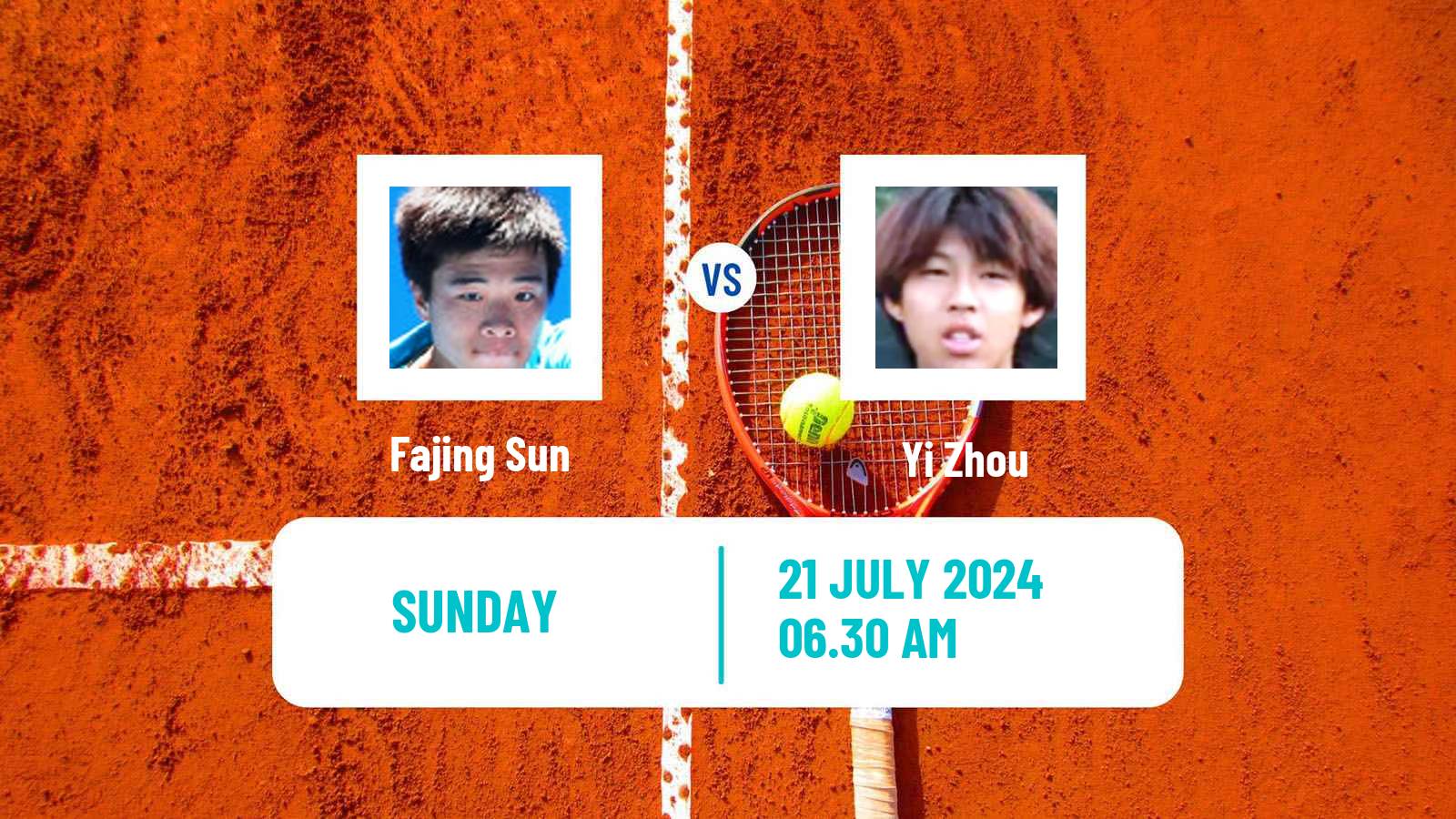 Tennis ITF M25 Tianjin 2 Men Fajing Sun - Yi Zhou