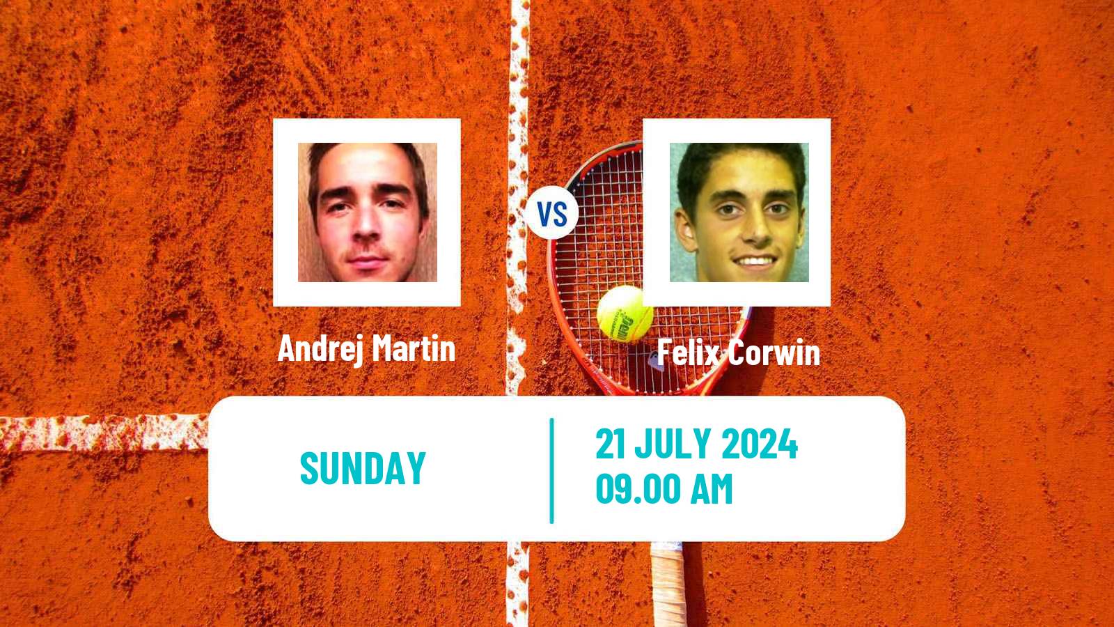 Tennis ITF M15 Slovenska Bistrica Men Andrej Martin - Felix Corwin
