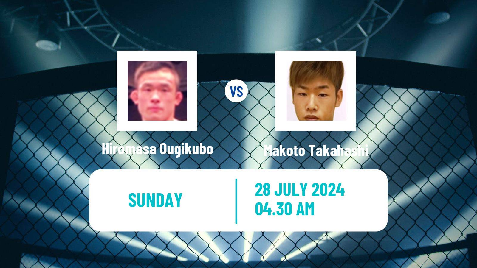 MMA Flyweight Rizin Men Hiromasa Ougikubo - Makoto Takahashi