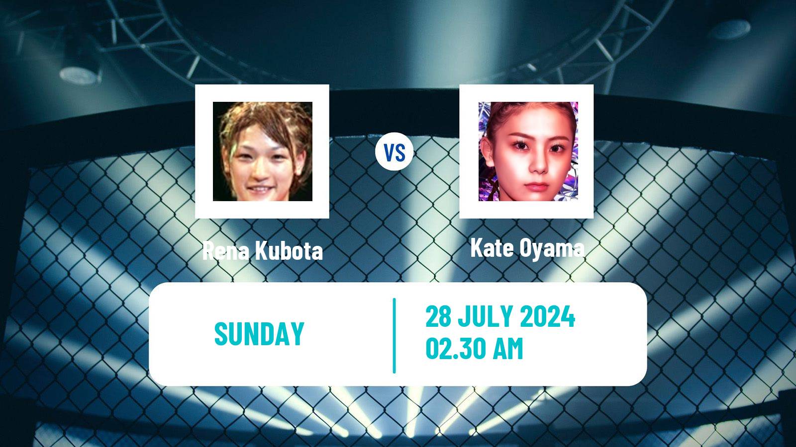 MMA Atomweight Rizin Women Rena Kubota - Kate Oyama