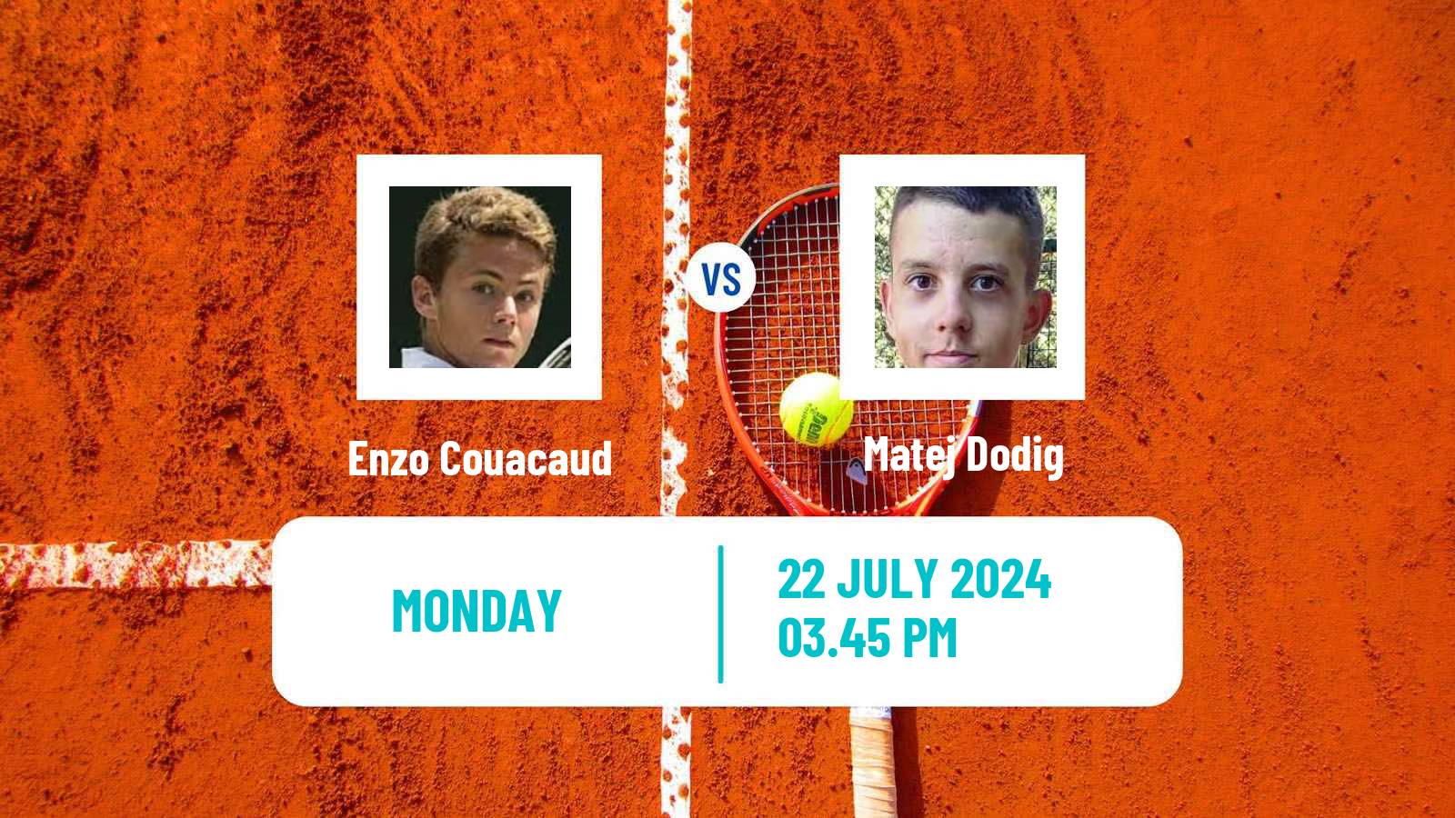 Tennis ATP Umag Enzo Couacaud - Matej Dodig