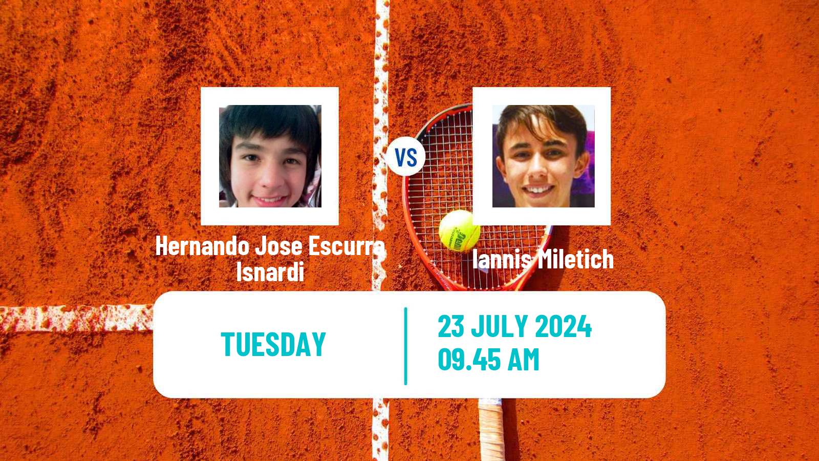 Tennis ITF M15 Perugia Men 2024 Hernando Jose Escurra Isnardi - Iannis Miletich