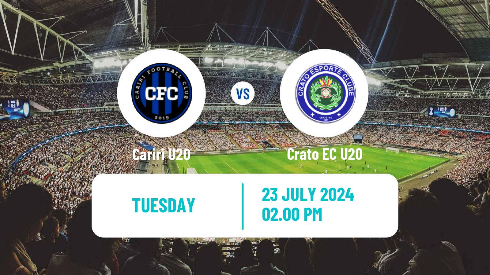 Football Brazilian Cearense U20 Cariri U20 - Crato U20