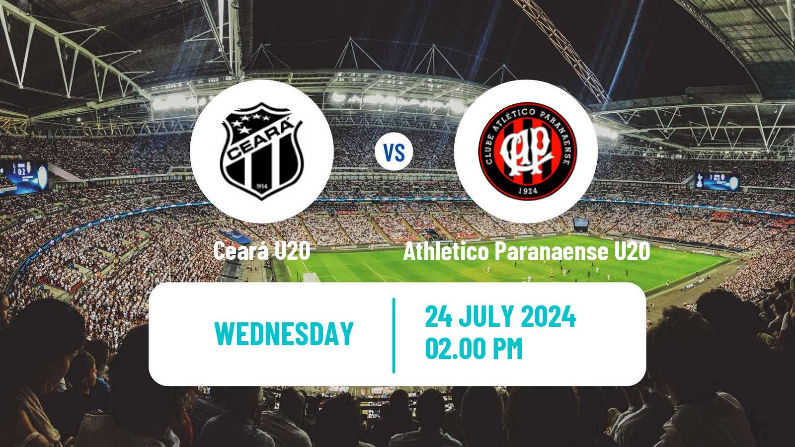 Soccer Brasileiro U20 Ceará U20 - Athletico Paranaense U20