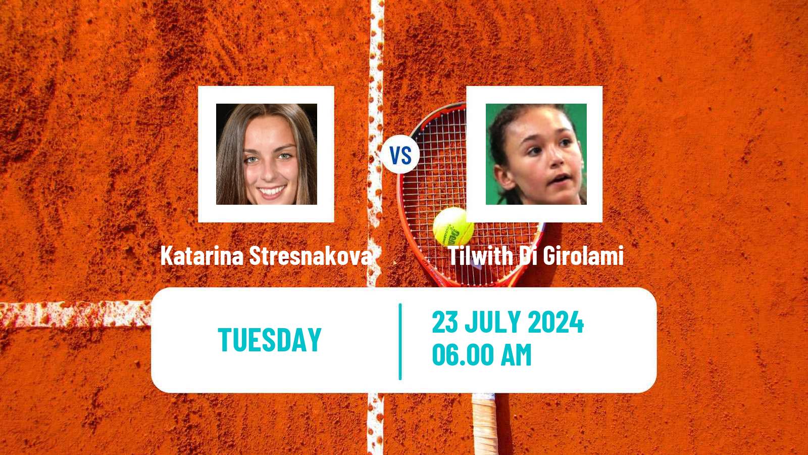 Tennis ITF W15 Kursumlijska Banja 13 Women Katarina Stresnakova - Tilwith Di Girolami