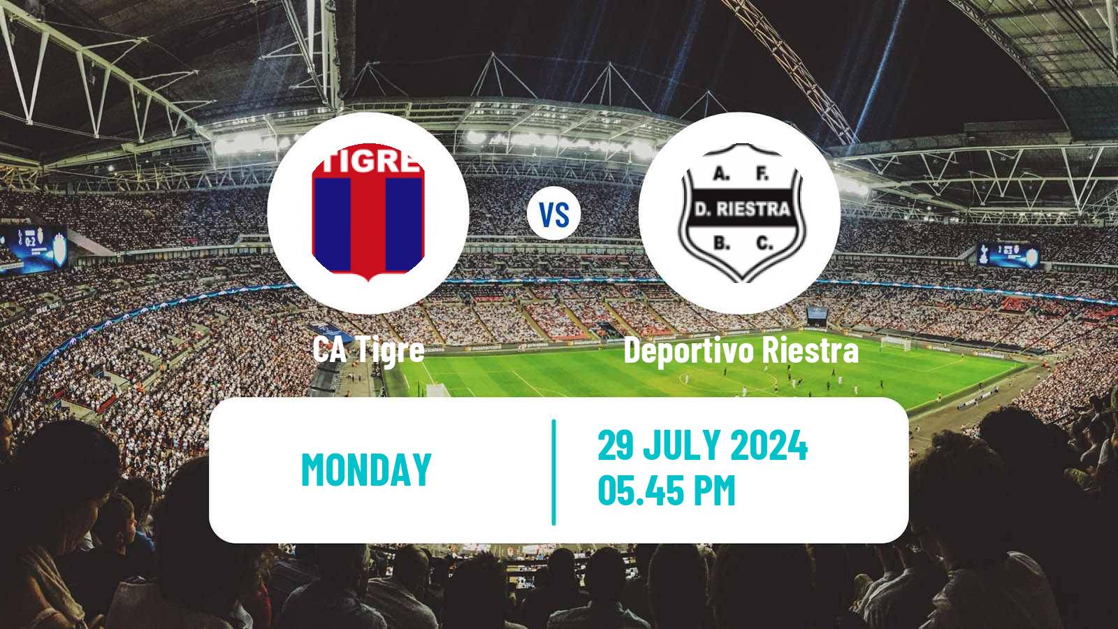 Soccer Argentinian Liga Profesional Tigre - Deportivo Riestra