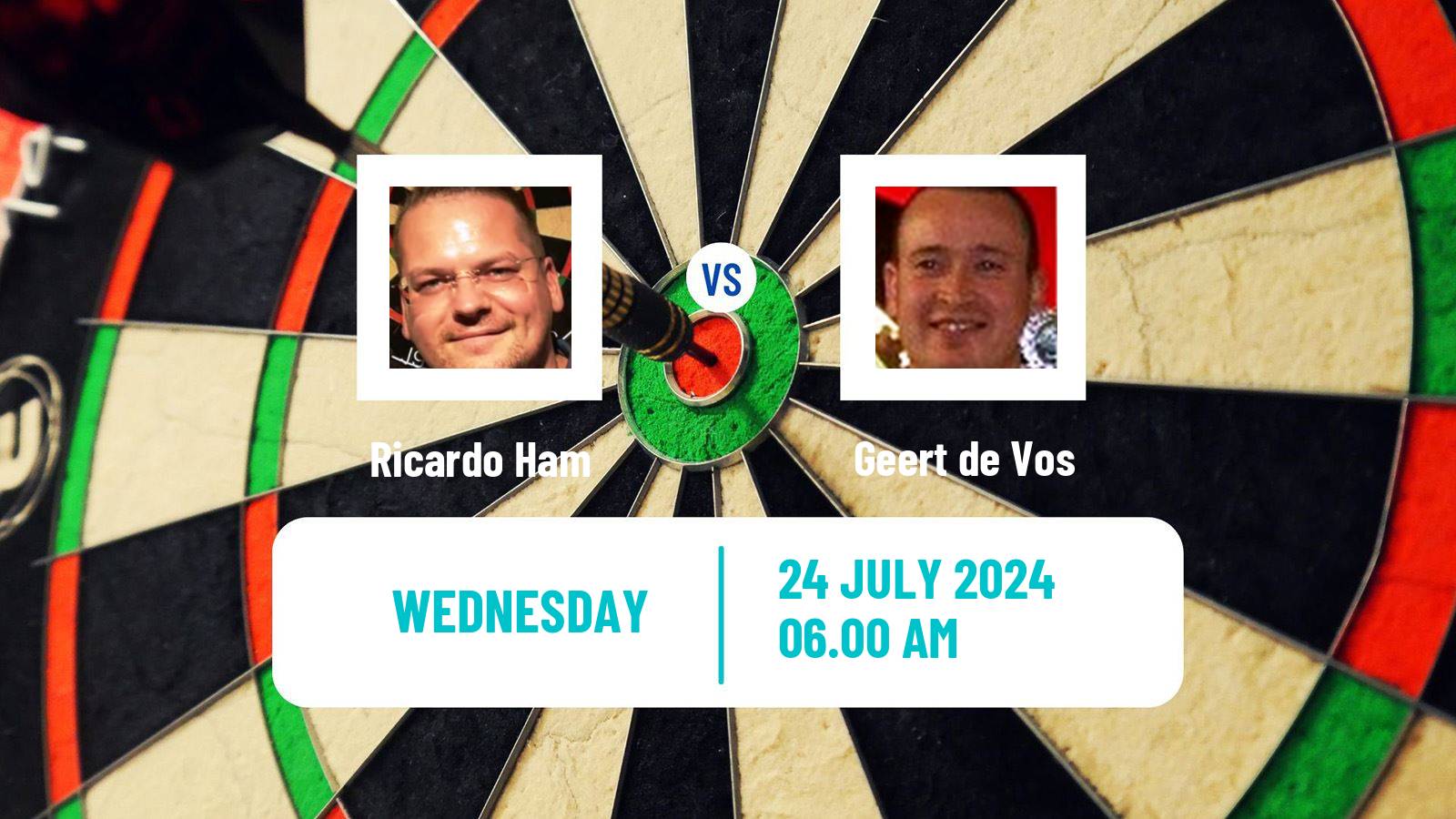 Darts Modus Super Series Ricardo Ham - Geert de Vos