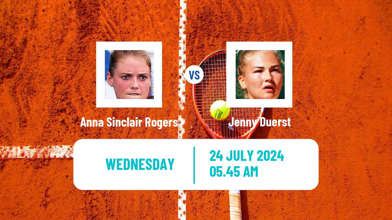 Tennis ITF W35 Segovia Women Anna Sinclair Rogers - Jenny Duerst