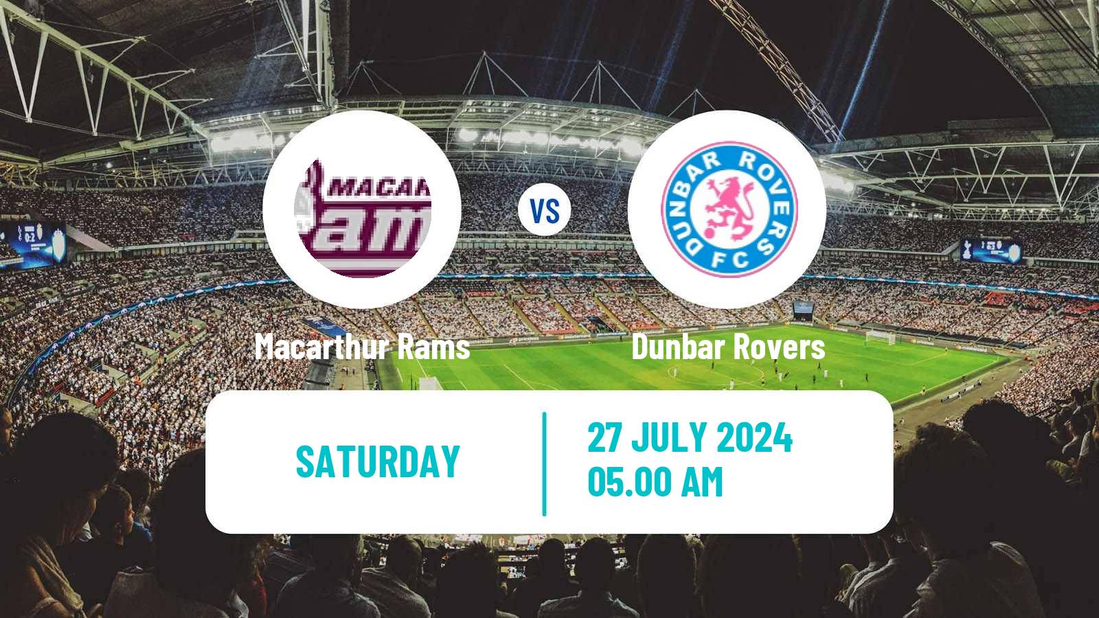 Football Australian NSW League One Macarthur Rams - Dunbar Rovers
