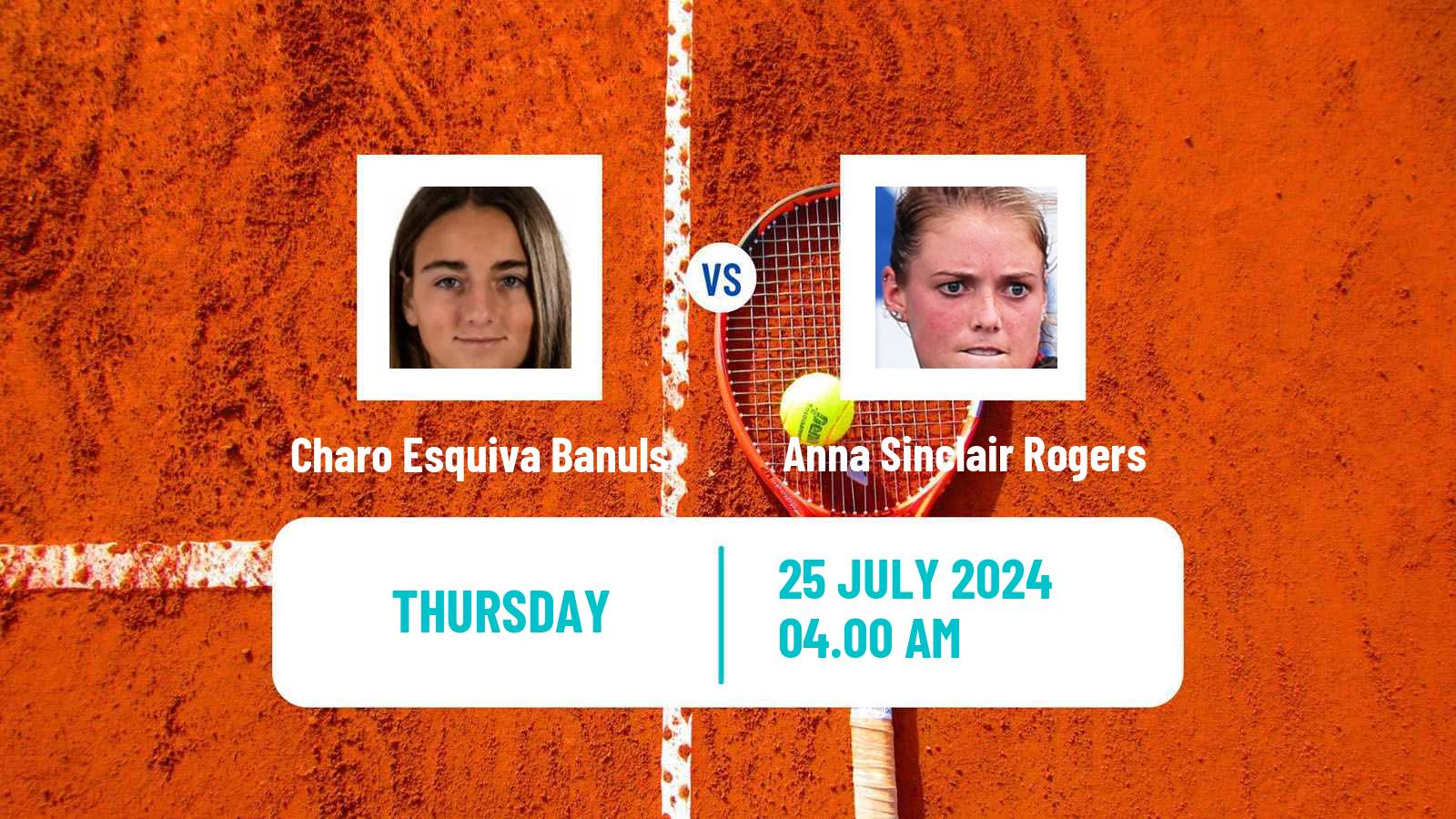Tennis ITF W35 Segovia Women Charo Esquiva Banuls - Anna Sinclair Rogers