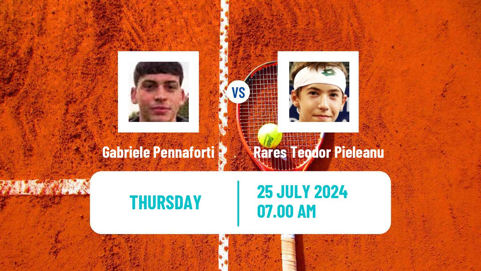 Tennis ITF M25 H Bacau Men Gabriele Pennaforti - Rares Teodor Pieleanu