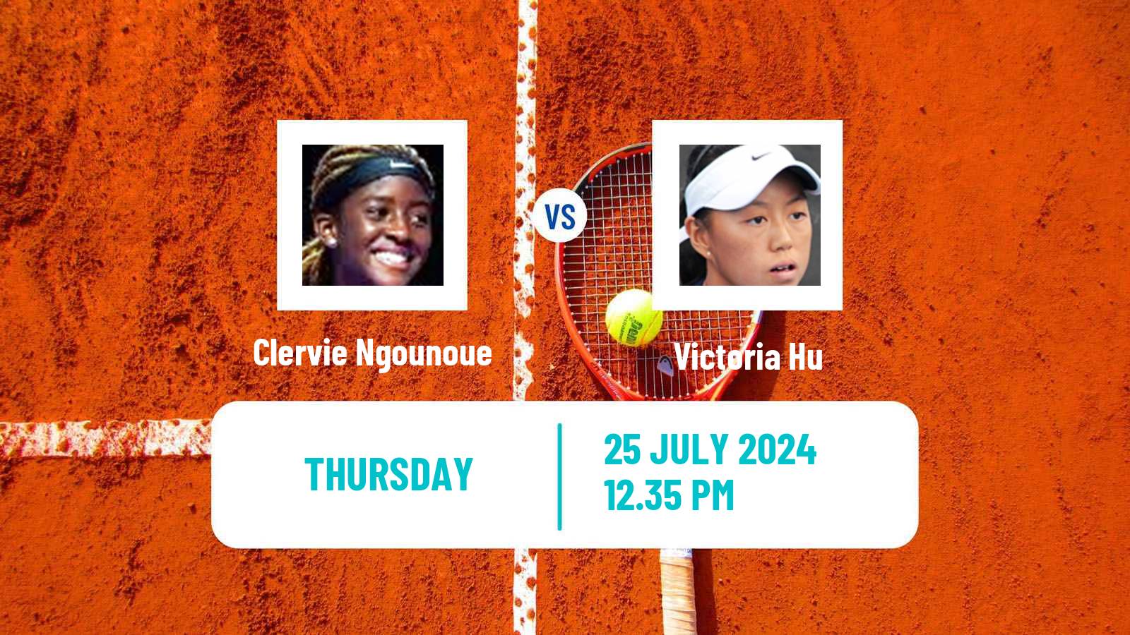 Tennis ITF W50 Dallas Tx Women Clervie Ngounoue - Victoria Hu
