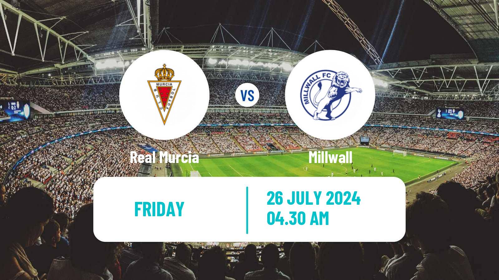 Soccer Club Friendly Real Murcia - Millwall