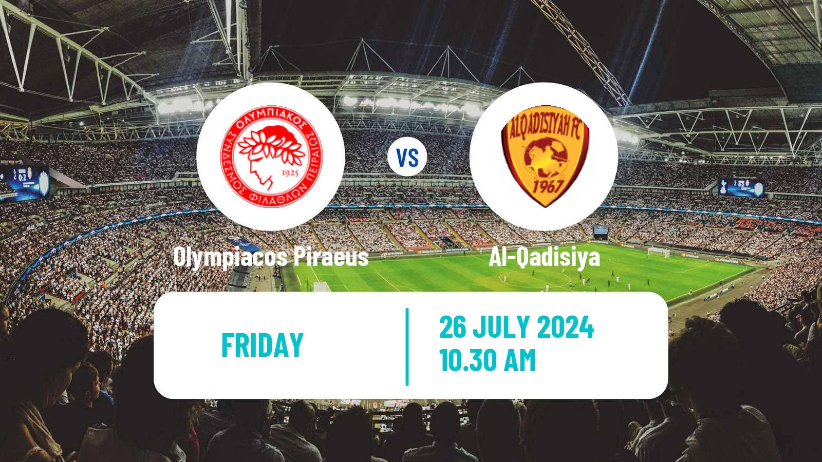 Soccer Club Friendly Olympiacos Piraeus - Al-Qadisiya