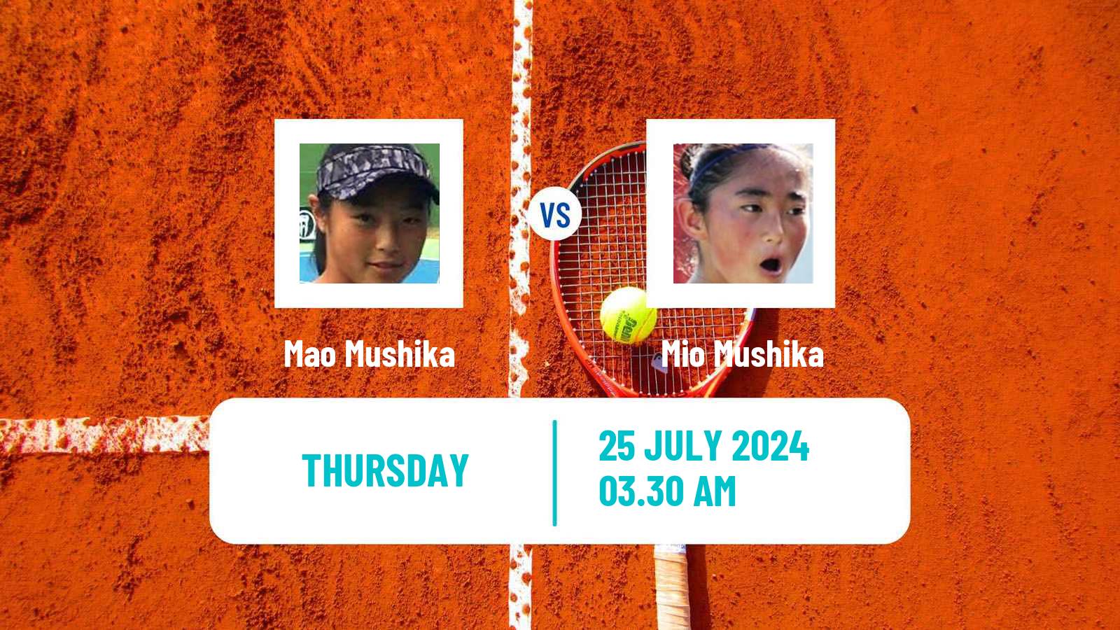 Tennis ITF W15 Sapporo Women Mao Mushika - Mio Mushika