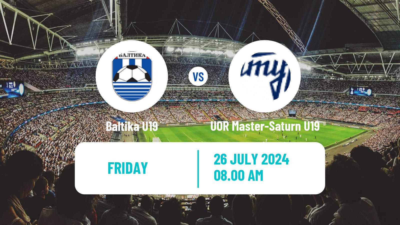 Football Russian Youth League Baltika U19 - UOR Master-Saturn U19