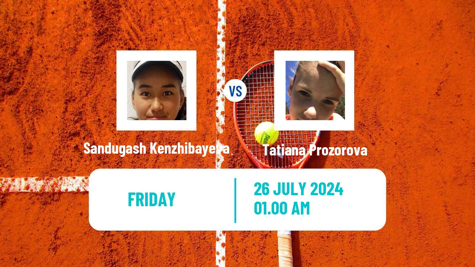 Tennis ITF W35 Astana Women Sandugash Kenzhibayeva - Tatiana Prozorova