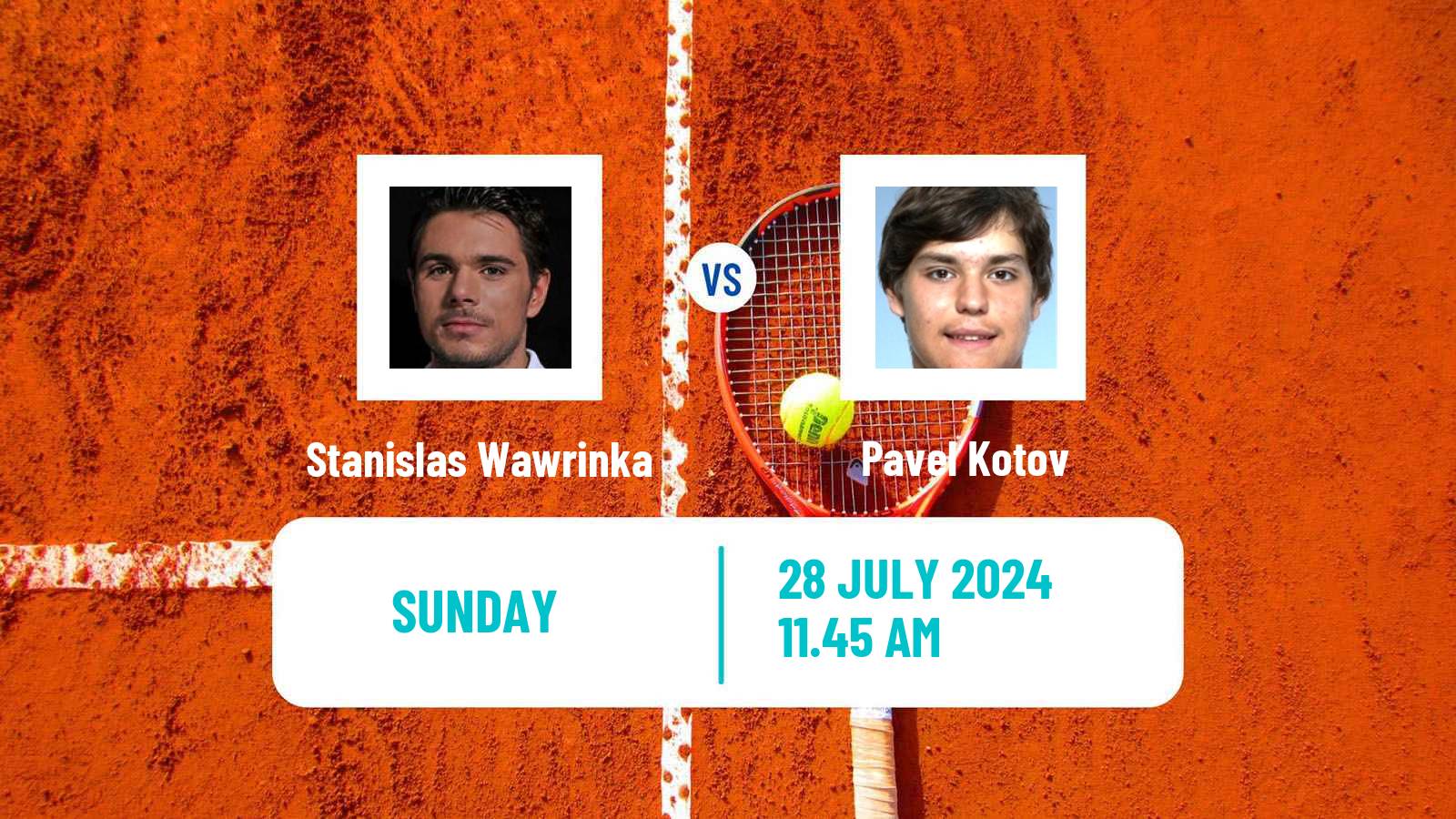 Tennis ATP Olympic Games Stanislas Wawrinka - Pavel Kotov