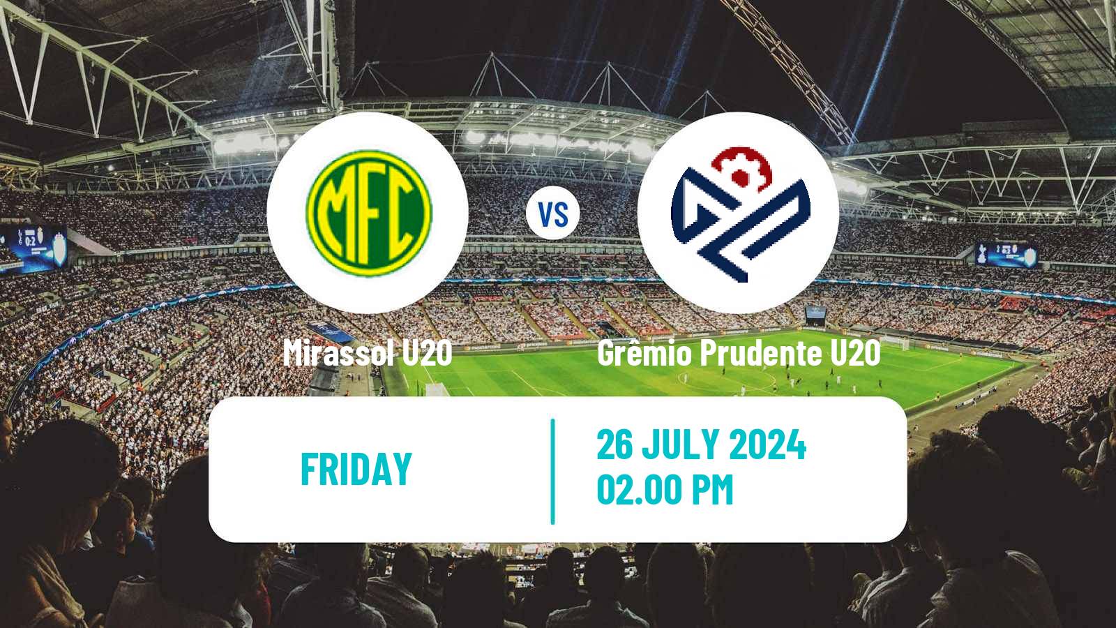 Soccer Brazilian Paulista U20 Mirassol U20 - Grêmio Prudente U20