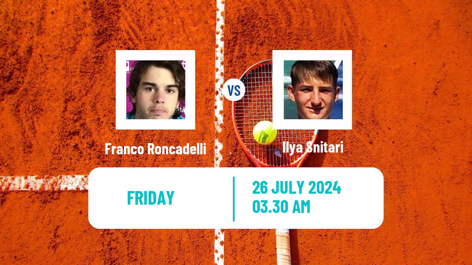 Tennis ITF M25 H Bacau Men Franco Roncadelli - Ilya Snitari