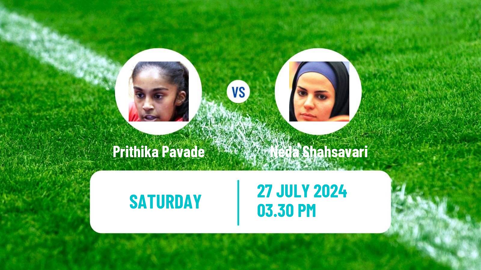 Table tennis Olympic Games Women Prithika Pavade - Neda Shahsavari