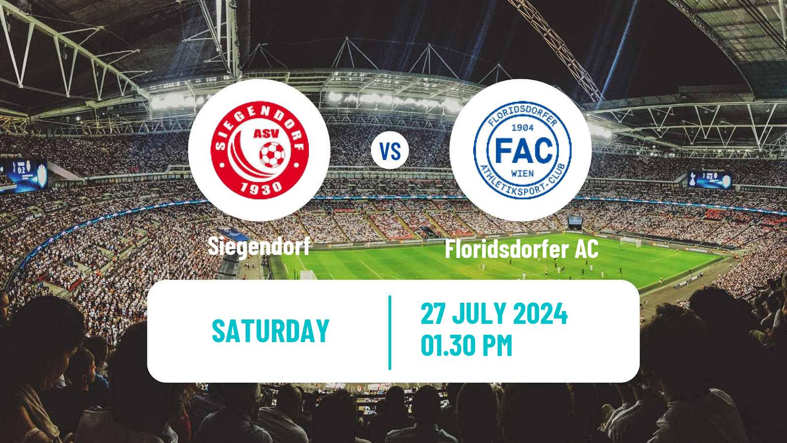 Soccer Austrian OFB Cup Siegendorf - Floridsdorfer AC