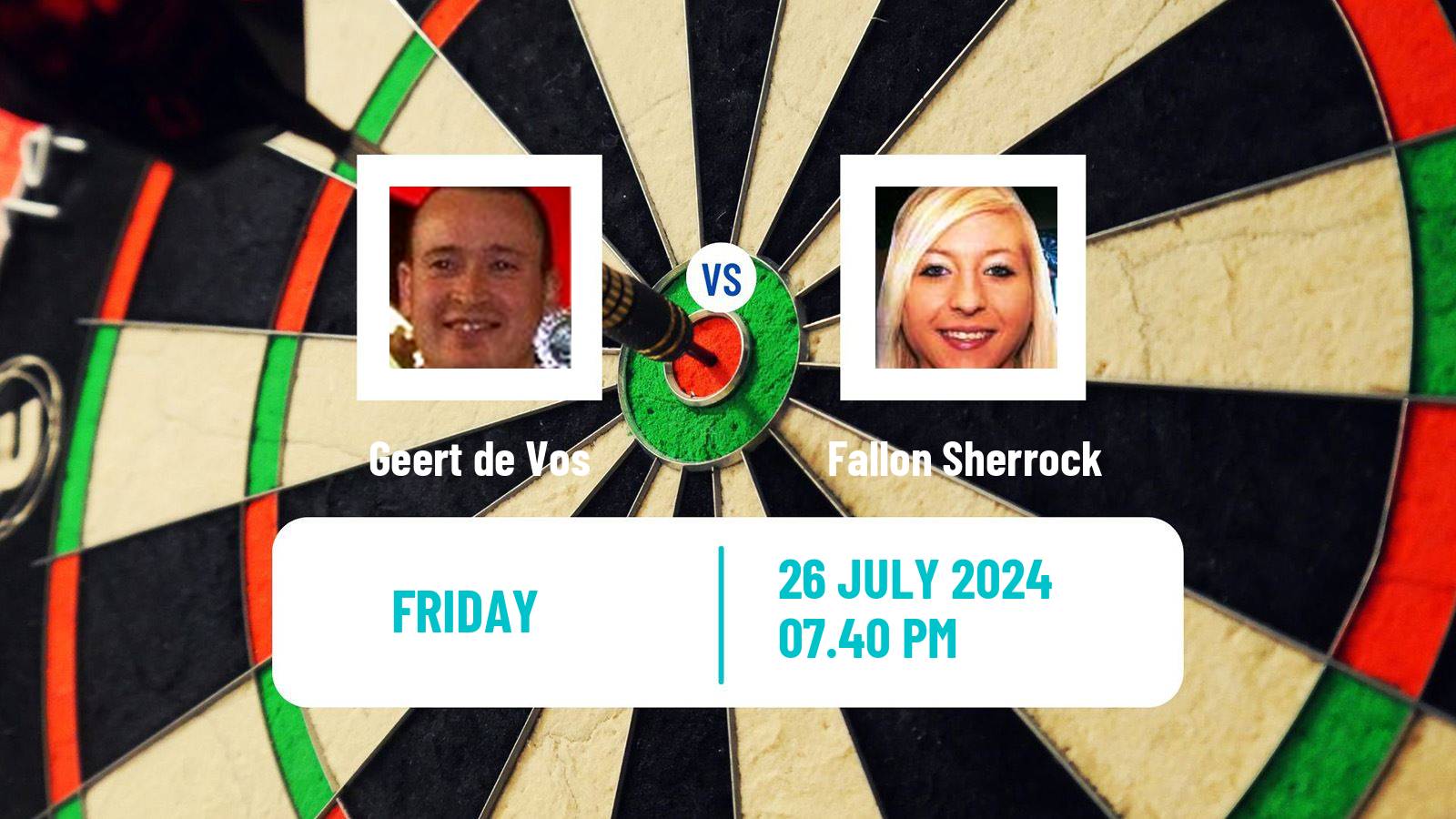 Darts Modus Super Series Geert de Vos - Fallon Sherrock