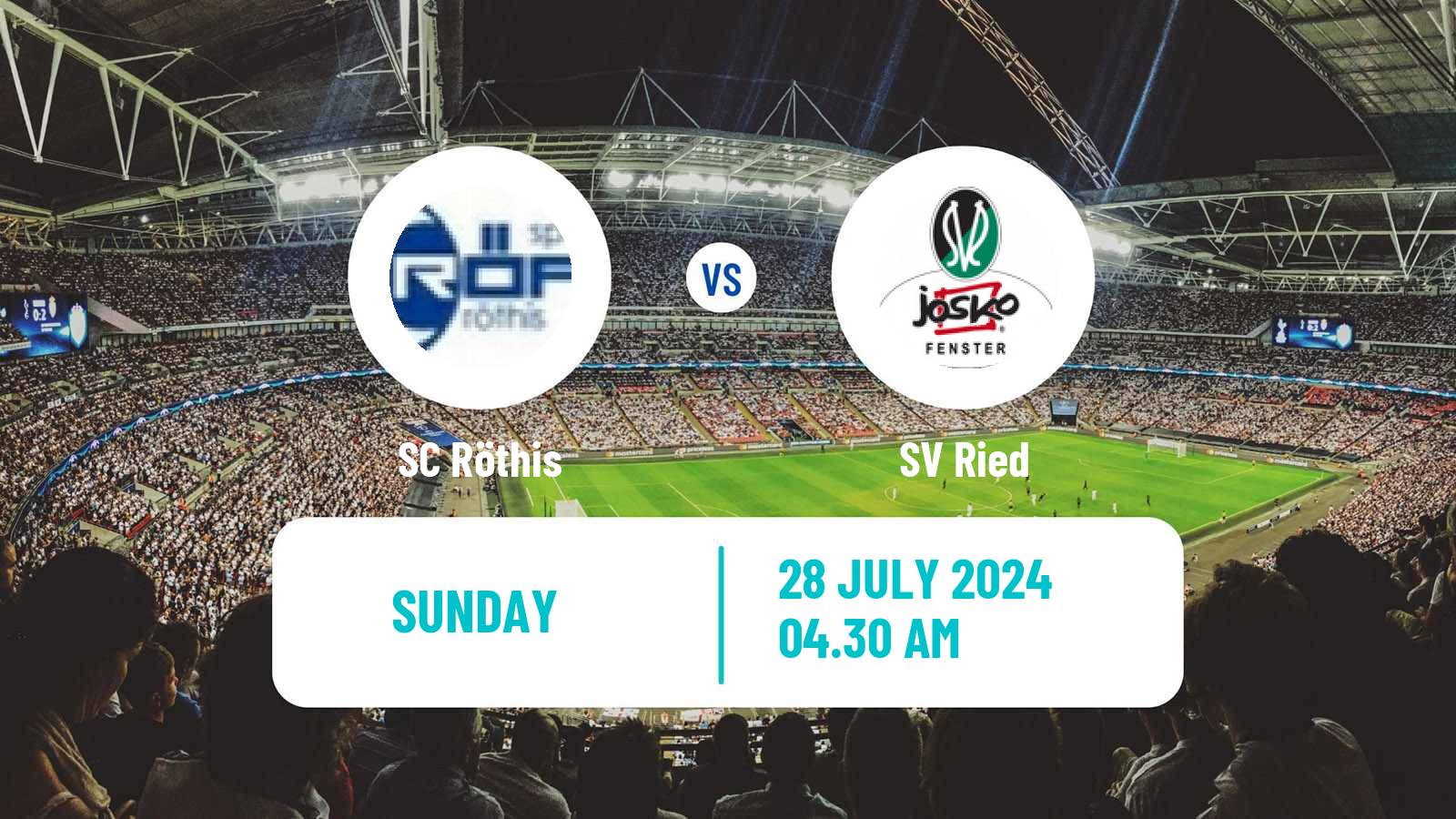 Soccer Austrian OFB Cup Röthis - Ried