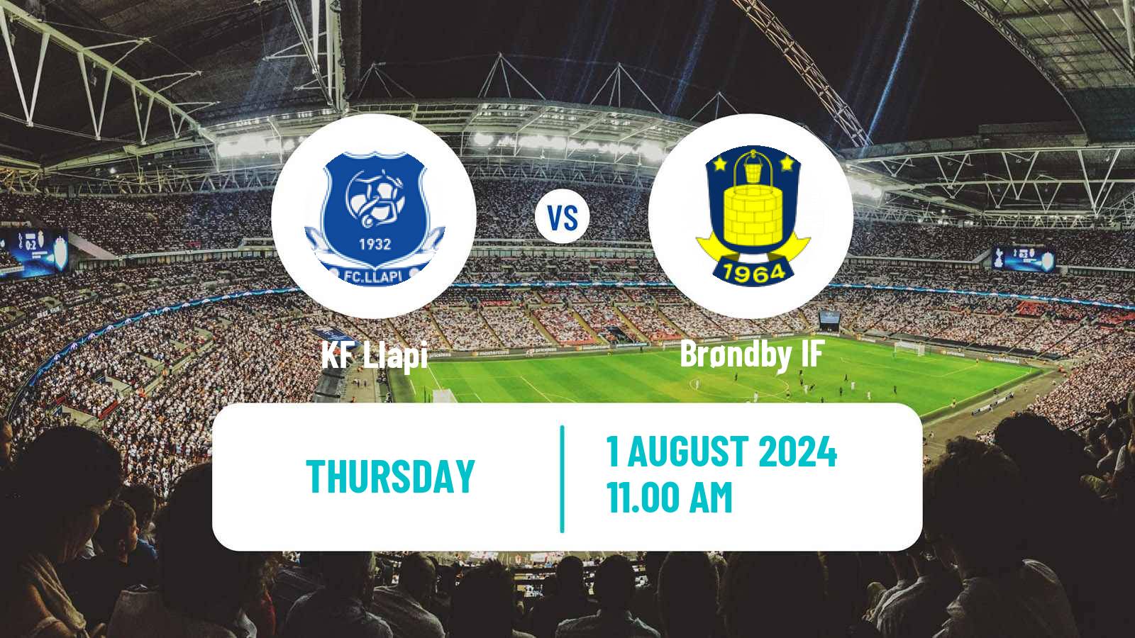 Soccer UEFA Europa Conference League Llapi - Brøndby