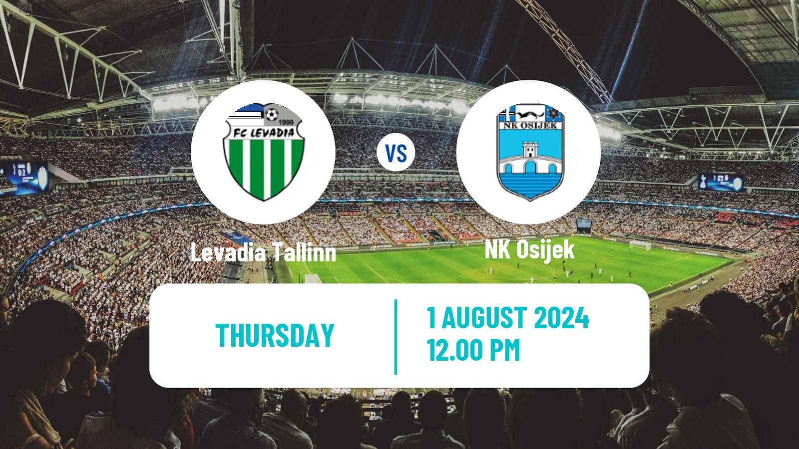 Soccer UEFA Europa Conference League Levadia Tallinn - Osijek
