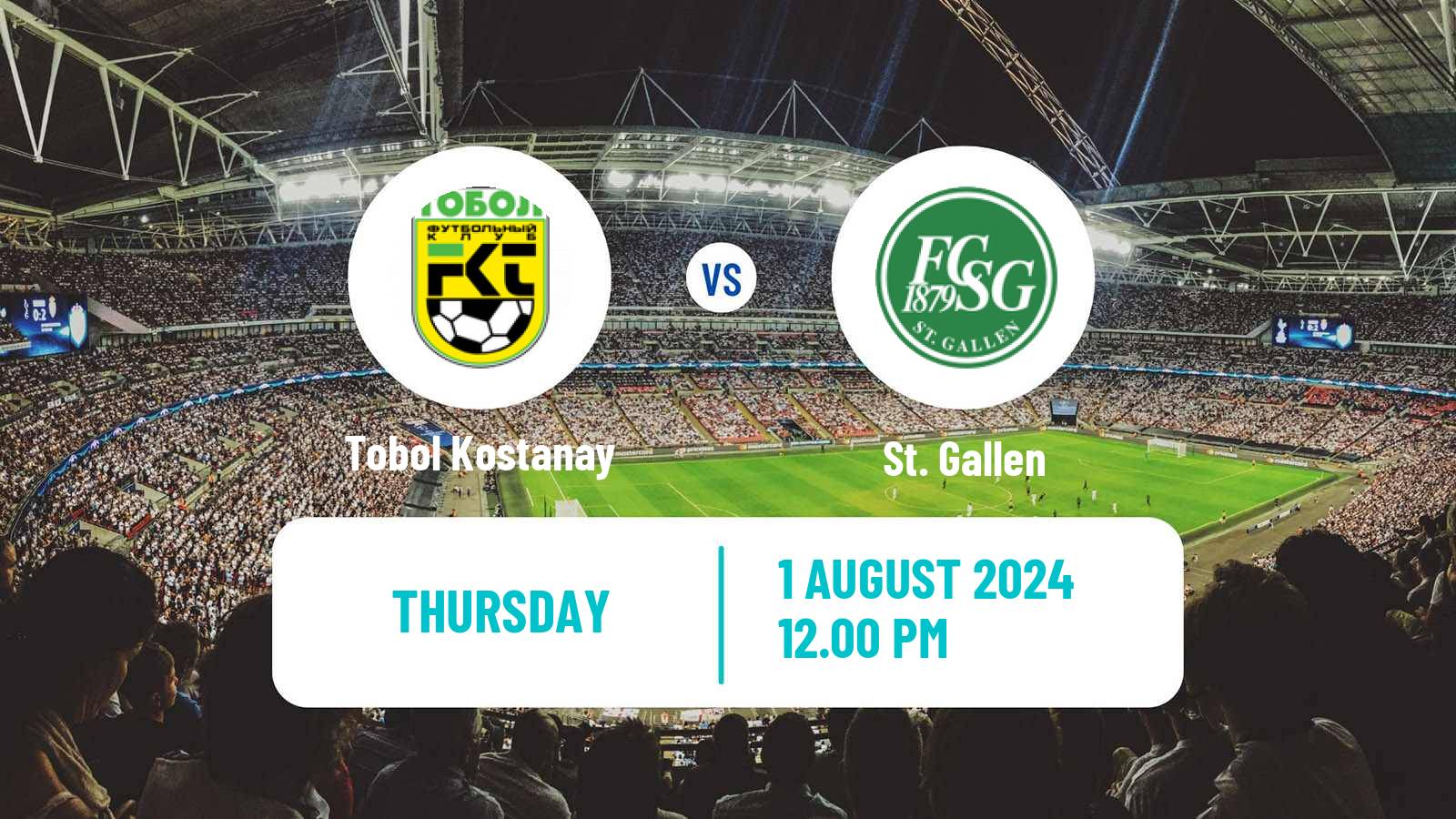 Soccer UEFA Europa Conference League Tobol Kostanay - St. Gallen