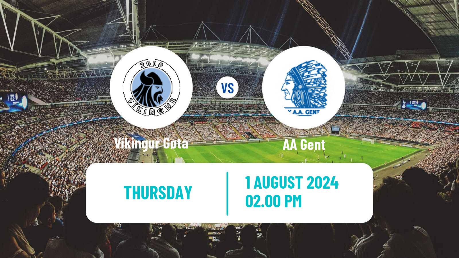 Soccer UEFA Europa Conference League Víkingur Gøta - Gent