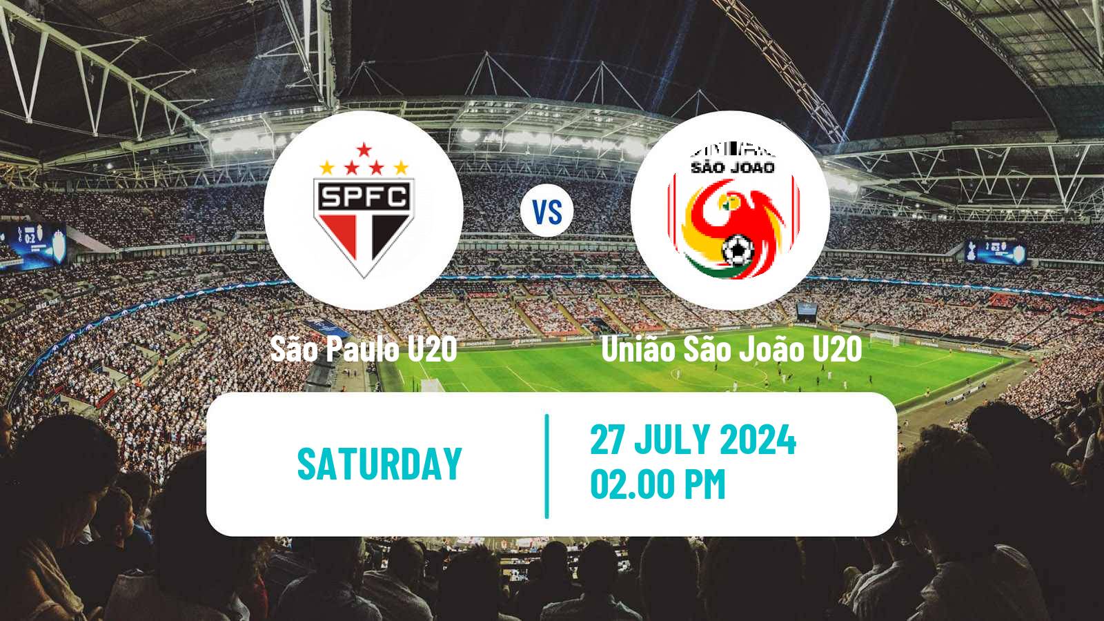 Soccer Brazilian Paulista U20 São Paulo U20 - União São João U20