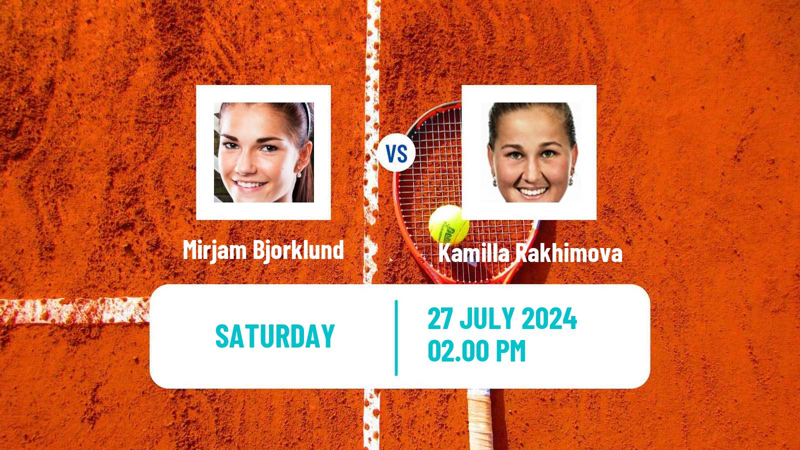 Tennis WTA Washington Mirjam Bjorklund - Kamilla Rakhimova