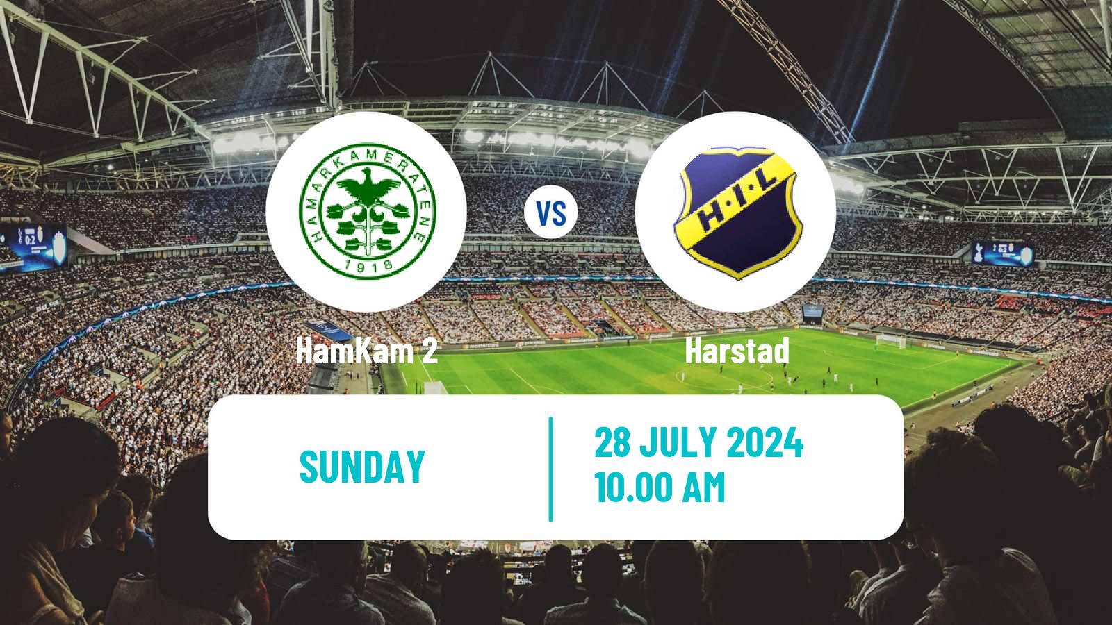 Soccer Norwegian Division 3 - Group 6 HamKam 2 - Harstad