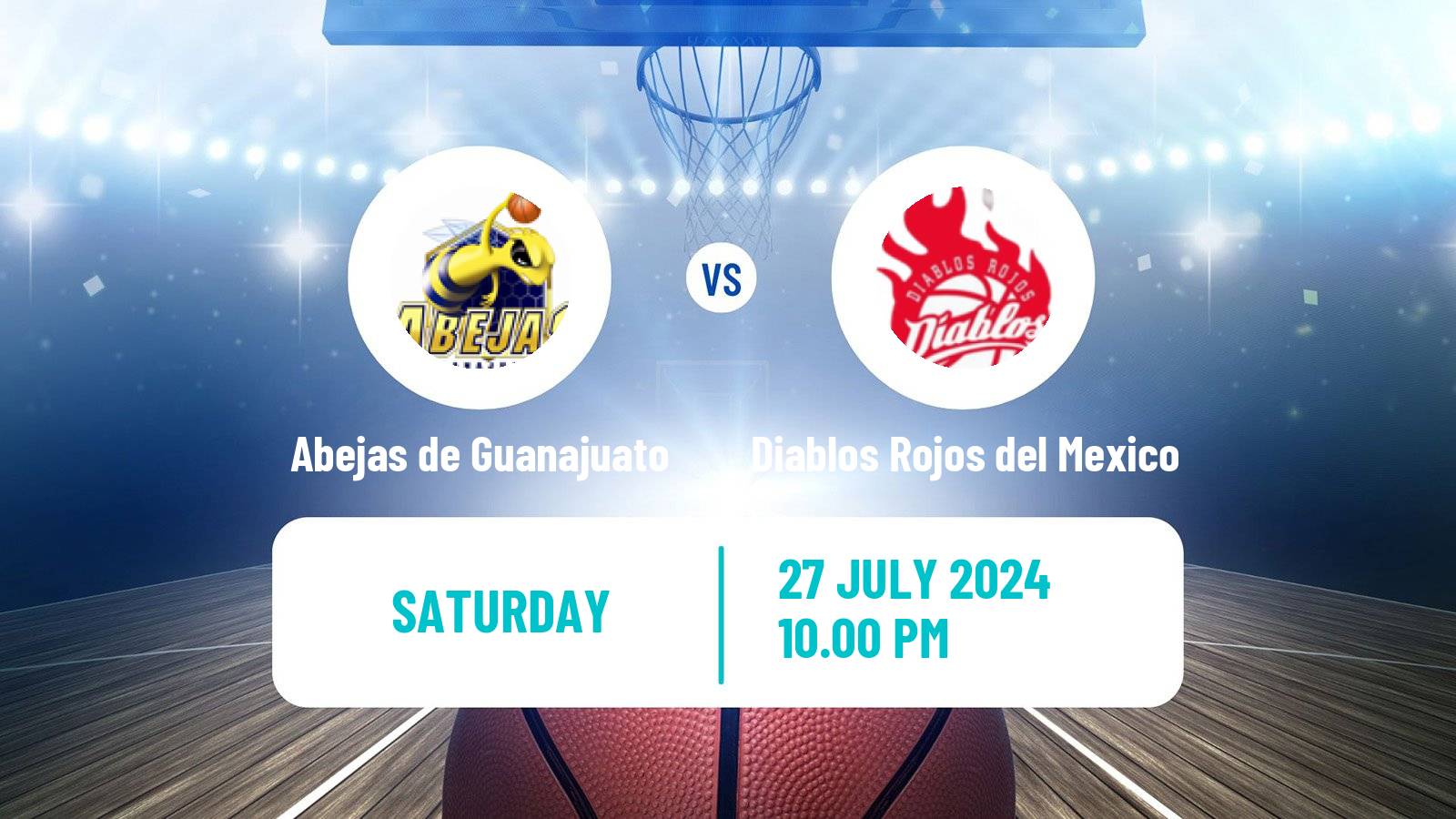 Basketball Mexican LNBP Abejas de León - Diablos Rojos del Mexico