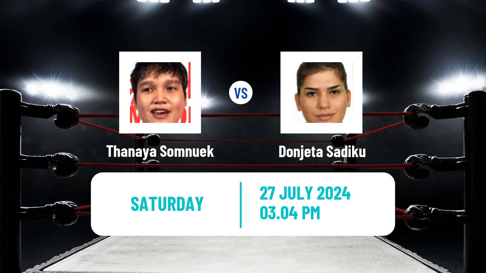 Boxing Lightweight Olympic Games Women Thanaya Somnuek - Donjeta Sadiku