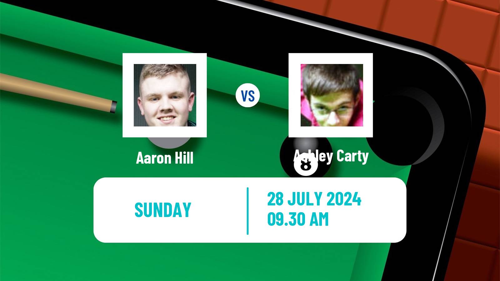 Snooker Wuhan Open Aaron Hill - Ashley Carty