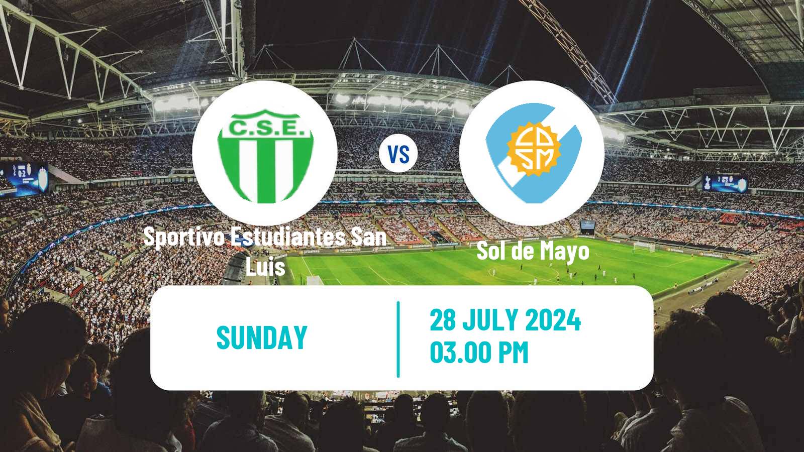 Soccer Argentinian Torneo Federal Sportivo Estudiantes San Luis - Sol de Mayo