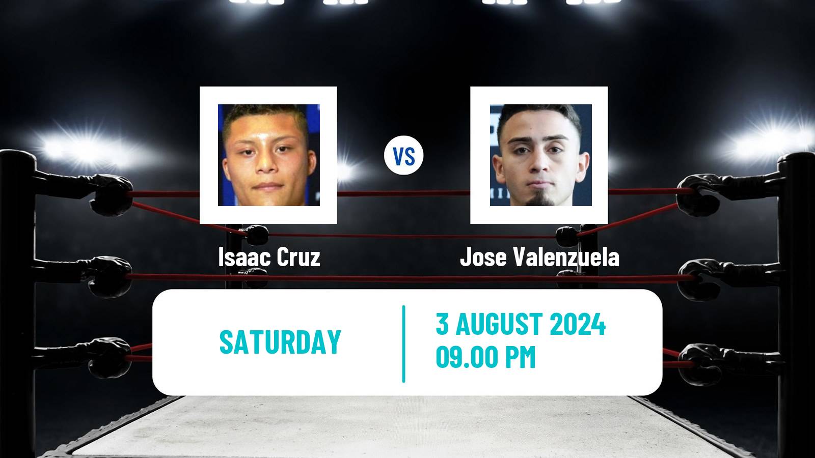 Boxing Super Lightweight WBA Title Men Isaac Cruz - Jose Valenzuela