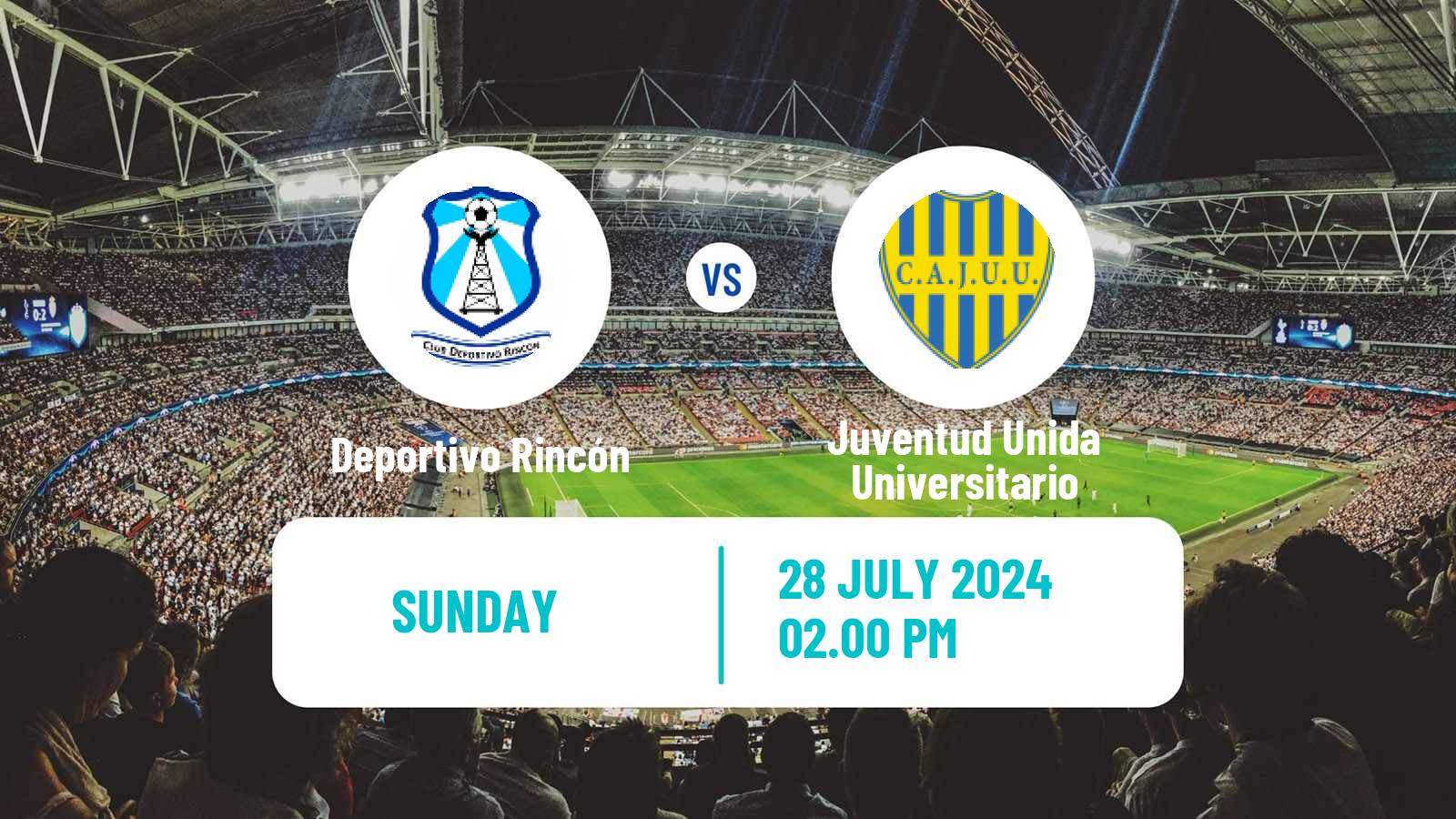 Soccer Argentinian Torneo Federal Deportivo Rincón - Juventud Unida Universitario