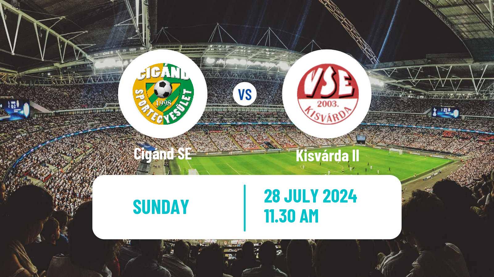 Football Hungarian NB III Northeast Cigánd SE - Kisvárda II
