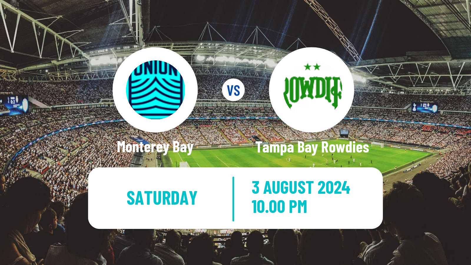 Soccer USL Championship Monterey Bay - Tampa Bay Rowdies