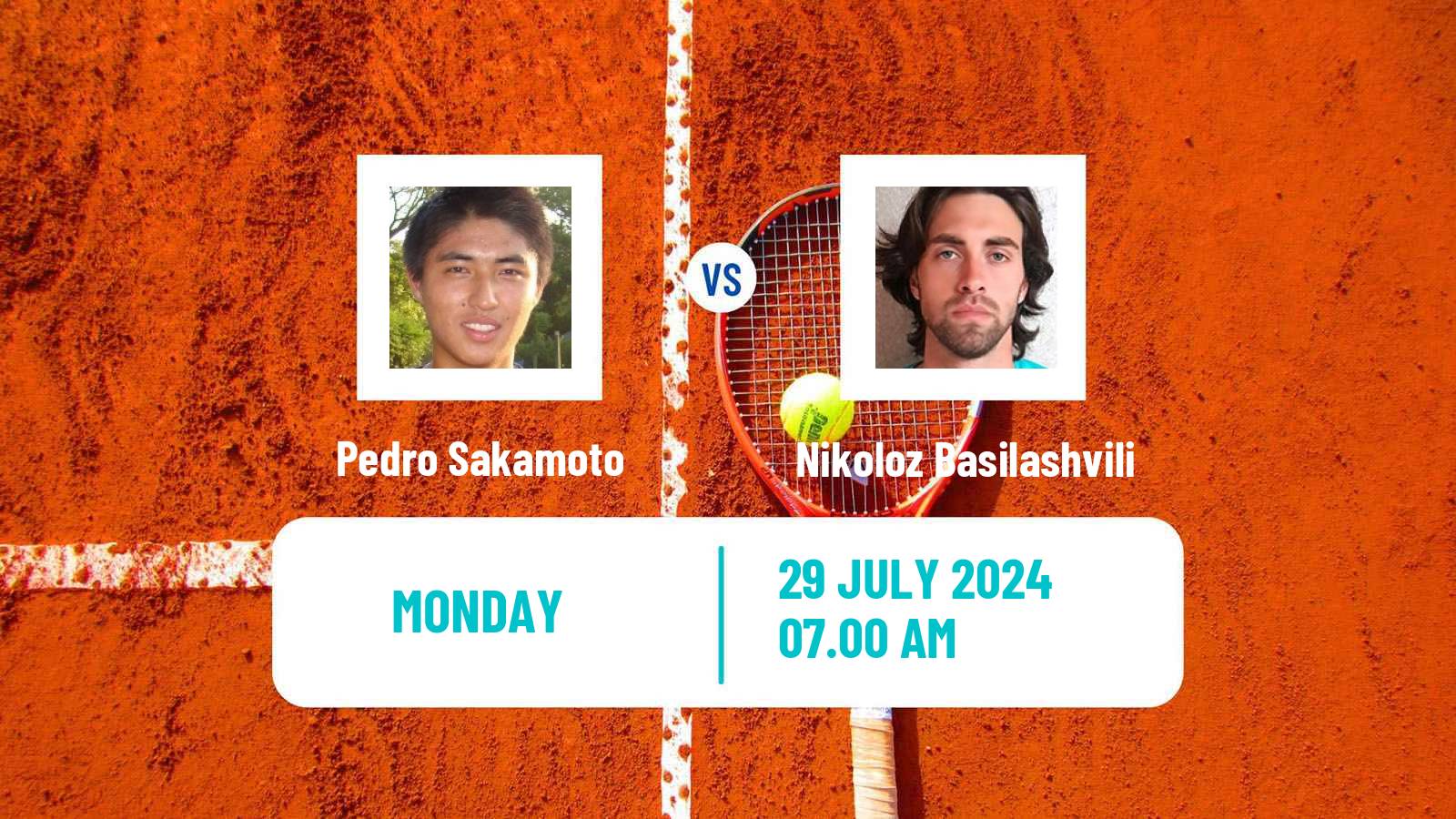 Tennis San Marino Challenger Men Pedro Sakamoto - Nikoloz Basilashvili