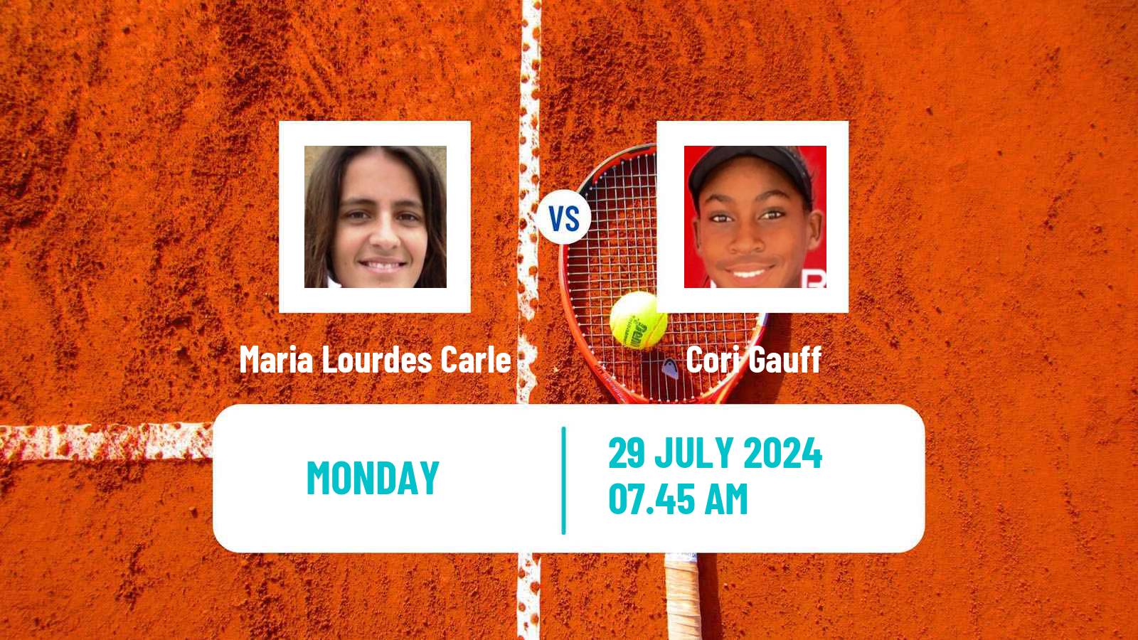 Tennis WTA Olympic Games Maria Lourdes Carle - Cori Gauff