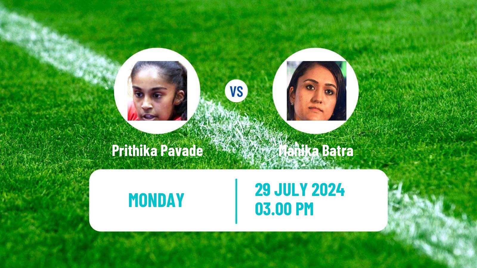 Table tennis Olympic Games Women Prithika Pavade - Manika Batra