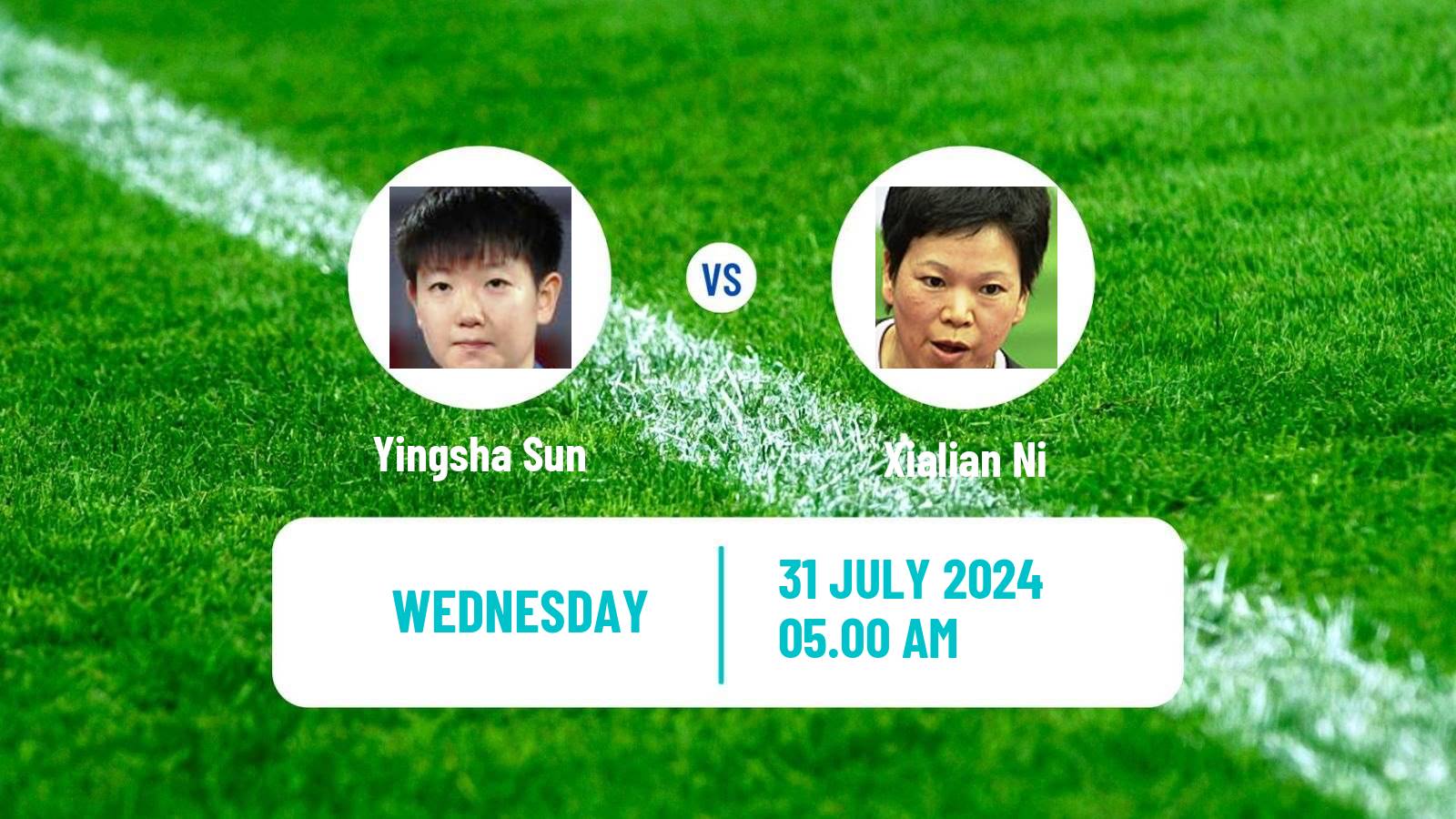 Table tennis Olympic Games Women Yingsha Sun - Xialian Ni