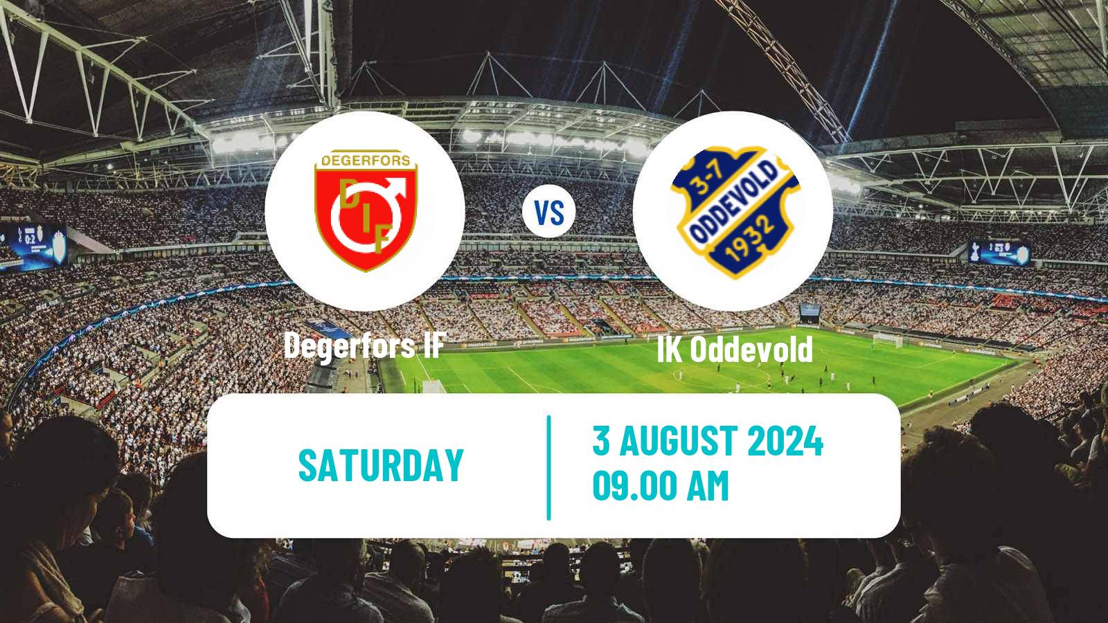 Soccer Swedish Superettan Degerfors - Oddevold